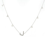 Load image into Gallery viewer, Initial Hanging Diamond Necklace - HIBA JABER