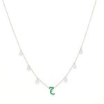 Load image into Gallery viewer, Initial Hanging Diamond Necklace - Saudi National Day - HIBA JABER