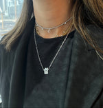 تحميل الصورة في عارض المعرض, Initial Heart Diamond Droplet Ball Choker - HIBA JABER