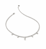 تحميل الصورة في عارض المعرض, Initial Heart Diamond Droplet Ball Choker - HIBA JABER