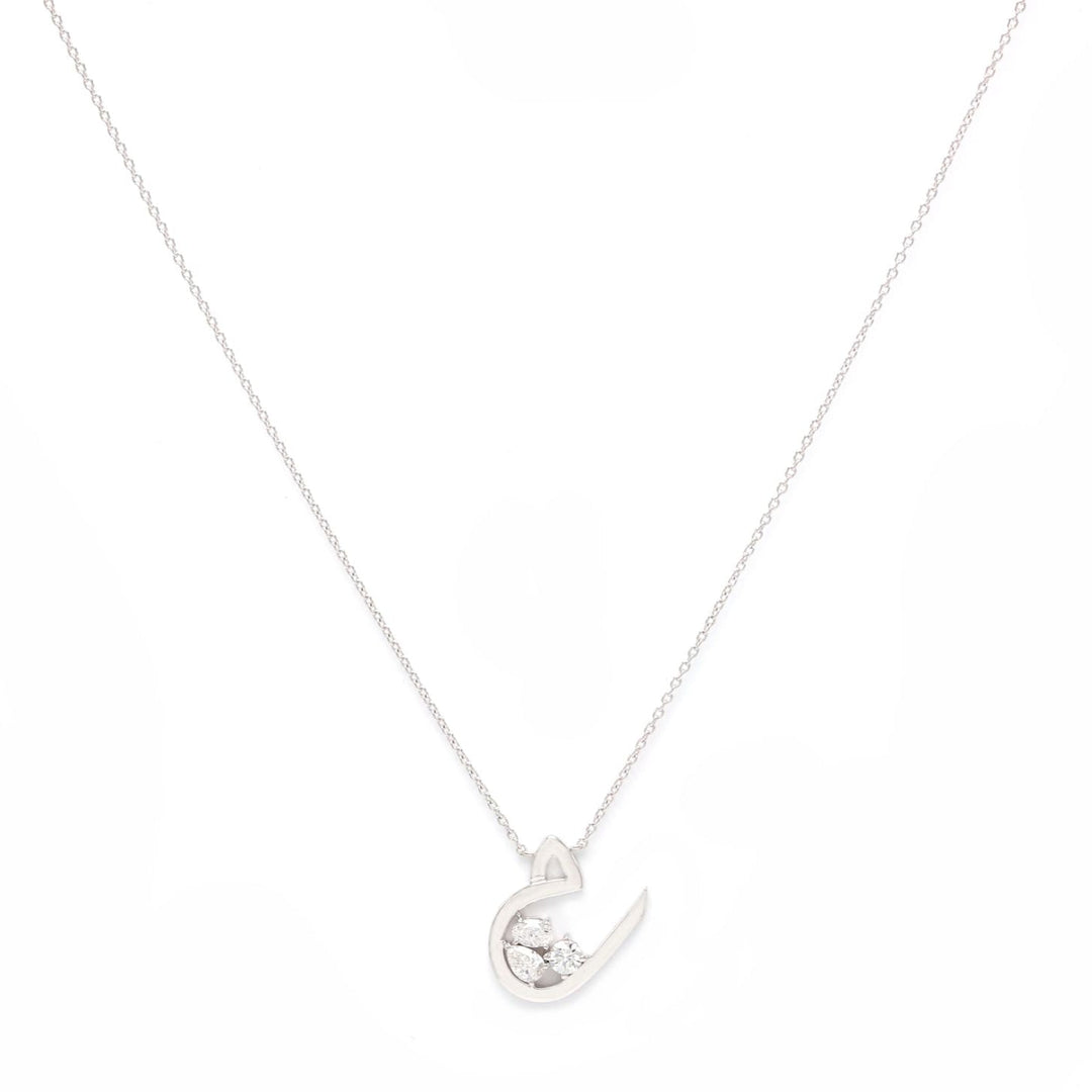 Initial Trio Sparkle Necklace - HIBA JABER