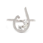 Load image into Gallery viewer, Initial Trio Sparkle Ring - HIBA JABER