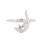 Load image into Gallery viewer, Initial Trio Sparkle Ring - HIBA JABER