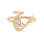 Load image into Gallery viewer, Initial Trio Sparkle Ring - HIBA JABER