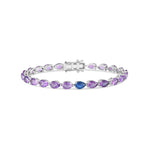 Load image into Gallery viewer, Jumbo Odd One Out Bracelet - Pear Purple Amethyst - HIBA JABER