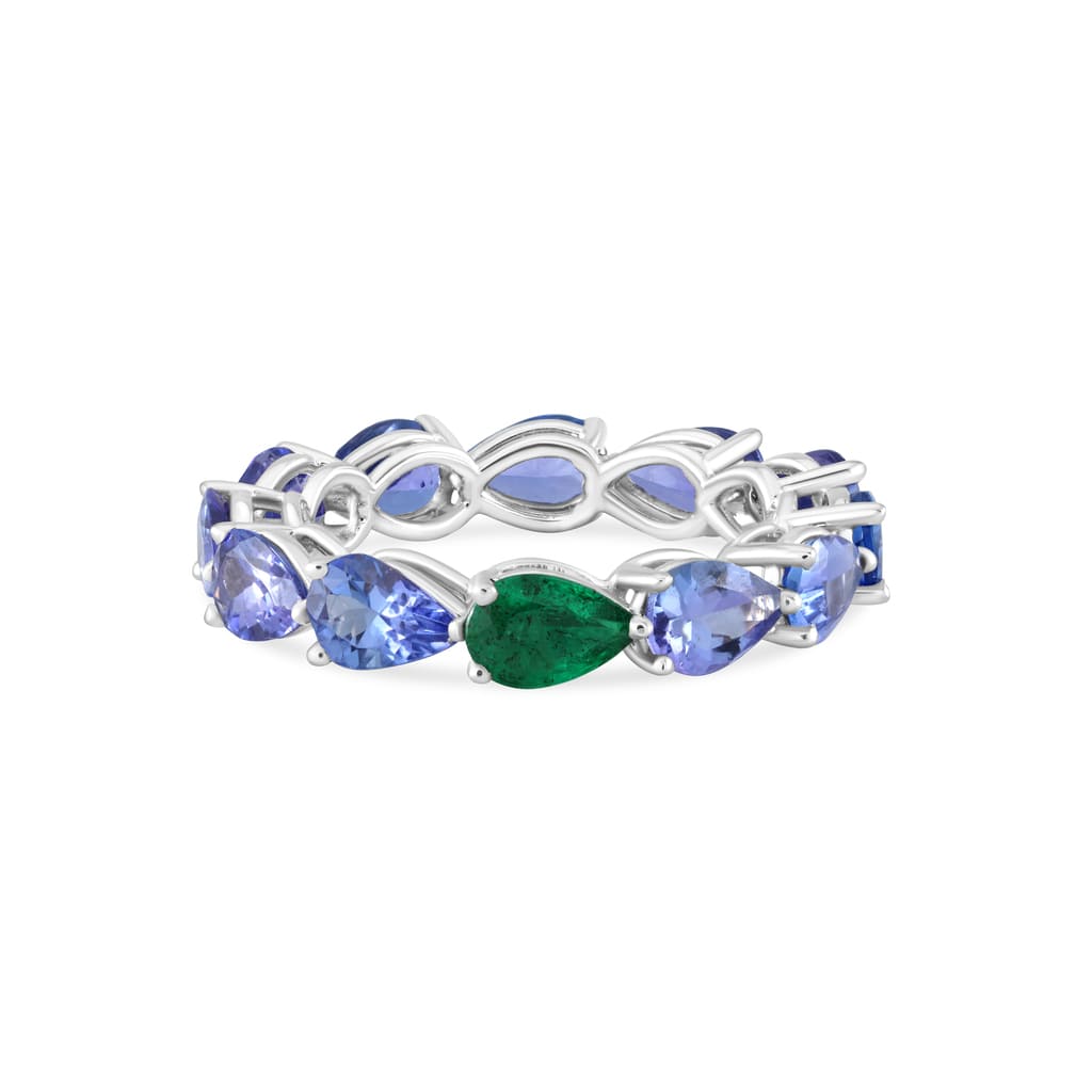 Jumbo Odd One Out Rings - Purple Amethyst - HIBA JABER