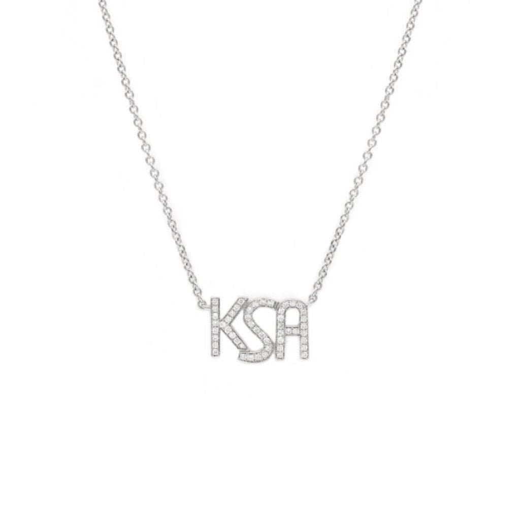 KSA Necklace - White Gold - HIBA JABER