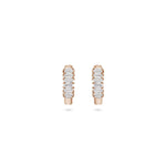 Load image into Gallery viewer, Large Baguette Diamond Hoops - HIBA JABER
