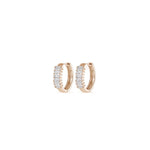 Load image into Gallery viewer, Large Baguette Diamond Hoops - HIBA JABER