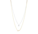 Load image into Gallery viewer, Letter with a Solitaire Necklace - HIBA JABER