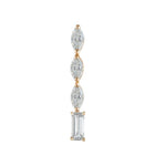 Load image into Gallery viewer, Marquise and Emerald Vertical Diamond Earring - HIBA JABER