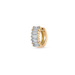 تحميل الصورة في عارض المعرض, Mini Baguette Diamond Hoop - Single piece - HIBA JABER