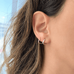 عرض الصورة في المعرض، Mini Infinity Hoop- Colored Enamel Single Piece - HIBA JABER