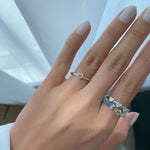 Load image into Gallery viewer, Multi Colored Sapphire Pear Ring - HIBA JABER