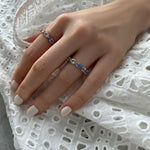 Load image into Gallery viewer, Multi Colored Sapphire Pear Ring - HIBA JABER