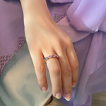 Load image into Gallery viewer, Multi Colored Sapphire Pear Ring - HIBA JABER