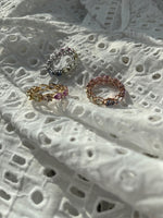 عرض الصورة في المعرض، Multi Colored Sapphire Pear Ring - HIBA JABER