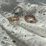 Load image into Gallery viewer, Multi Colored Sapphire Pear Ring - HIBA JABER