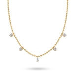 Load image into Gallery viewer, Multi Diamond Droplet Choker - Yellow Gold - HIBA JABER