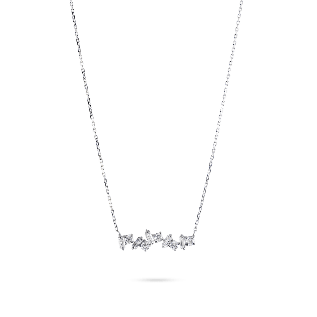 Multi - Diamond Shape Necklace - HIBA JABER