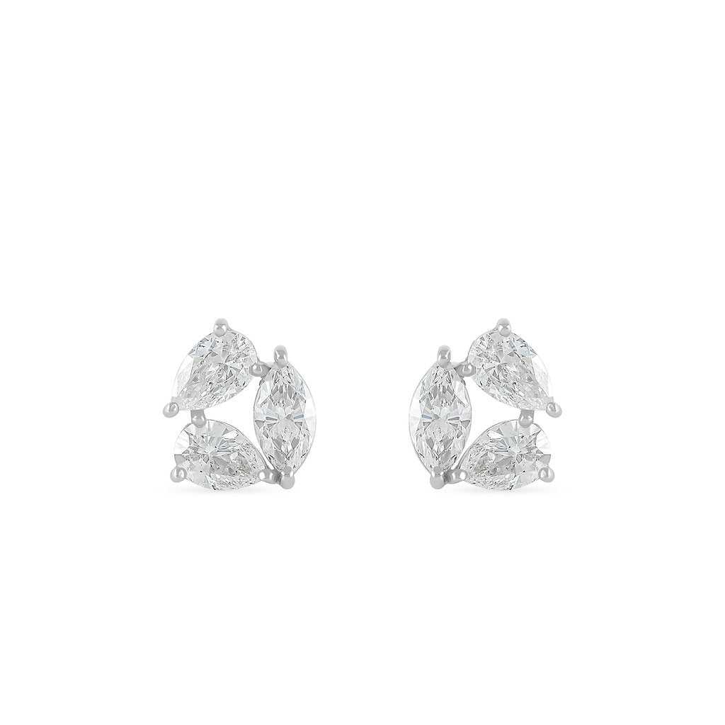Multi Shape Diamond Earrings Set - 1.37cts - HIBA JABER