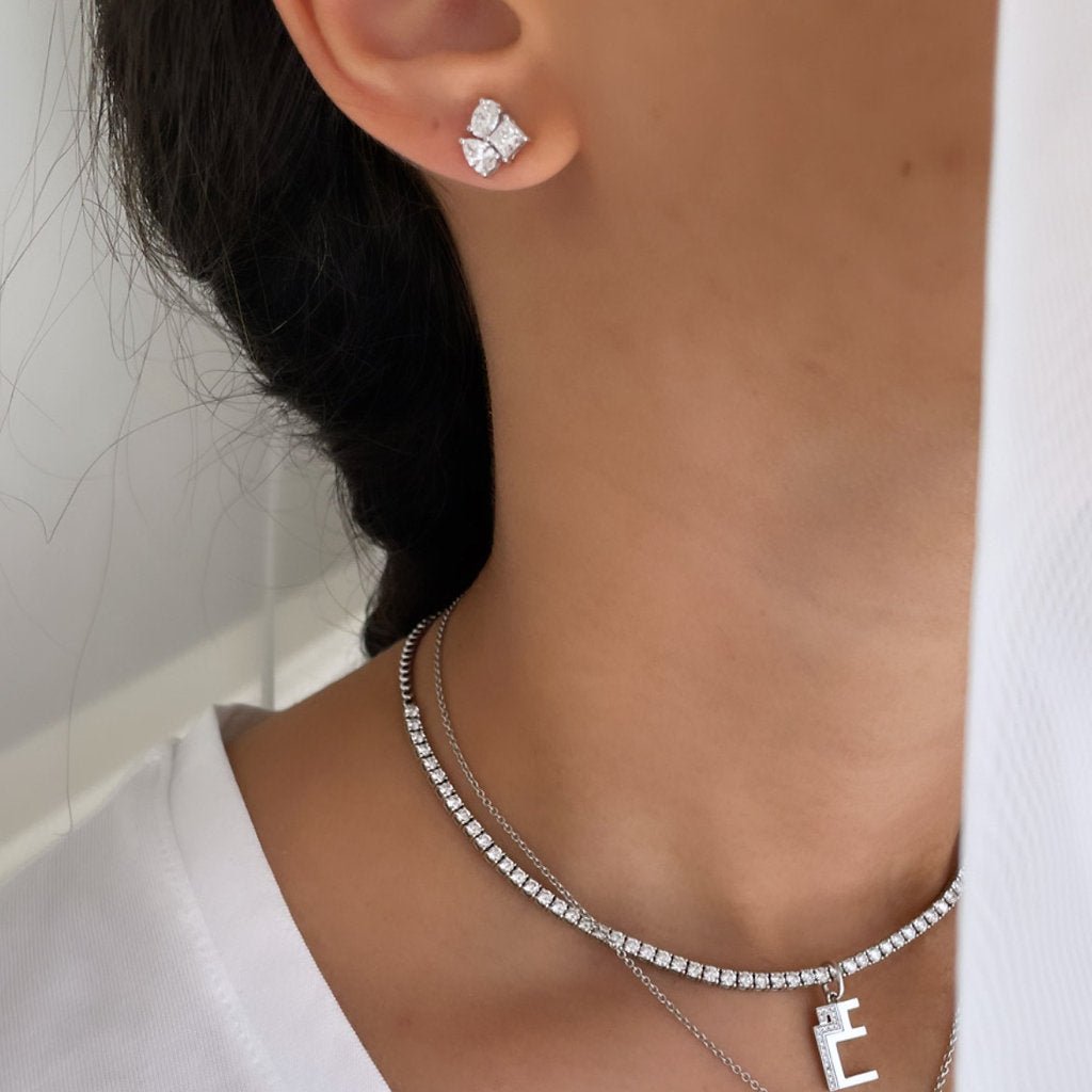 Multi Shape Diamond Earrings Set - 1.53cts - HIBA JABER