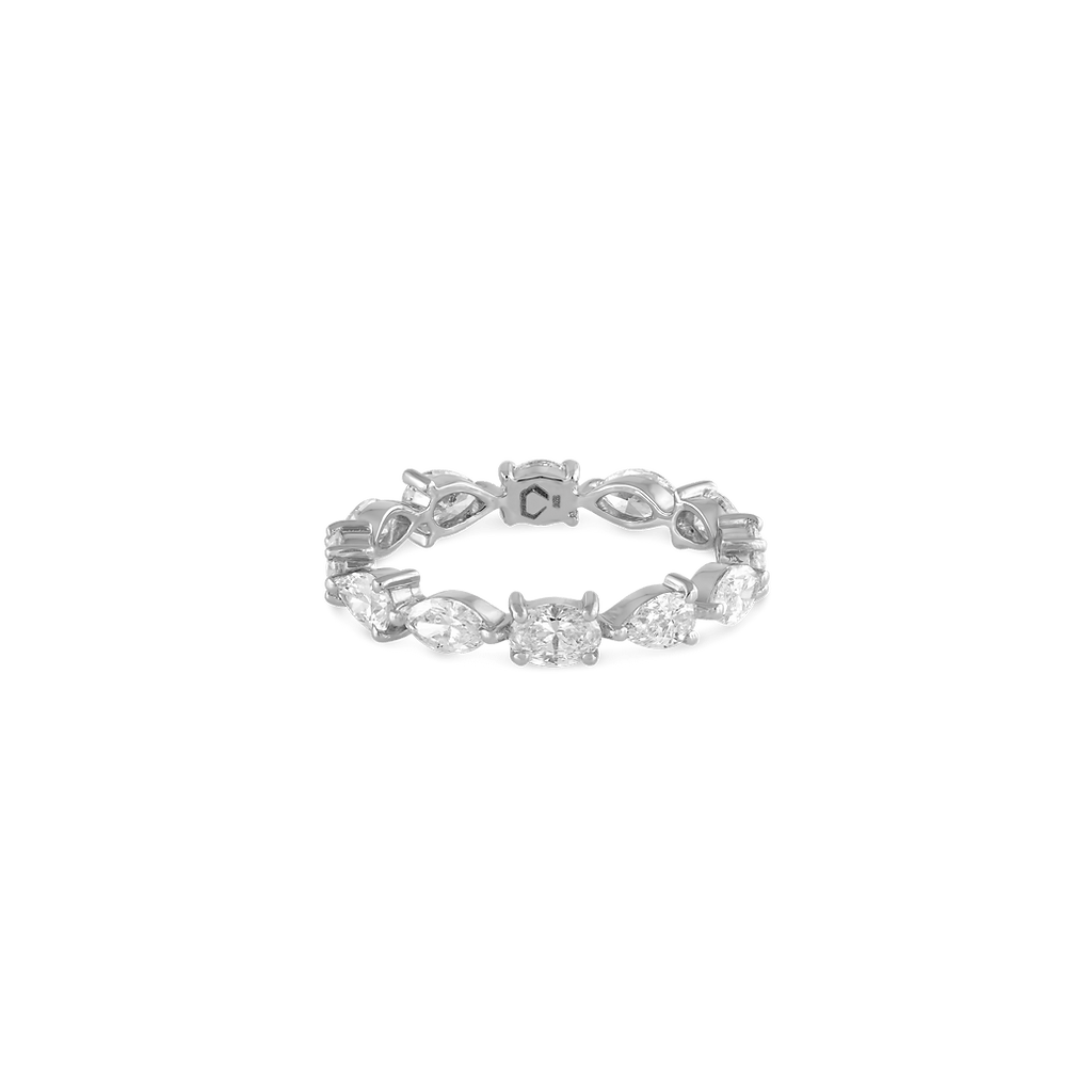 Multi Shaped Diamond Eternity Ring - HIBA JABER