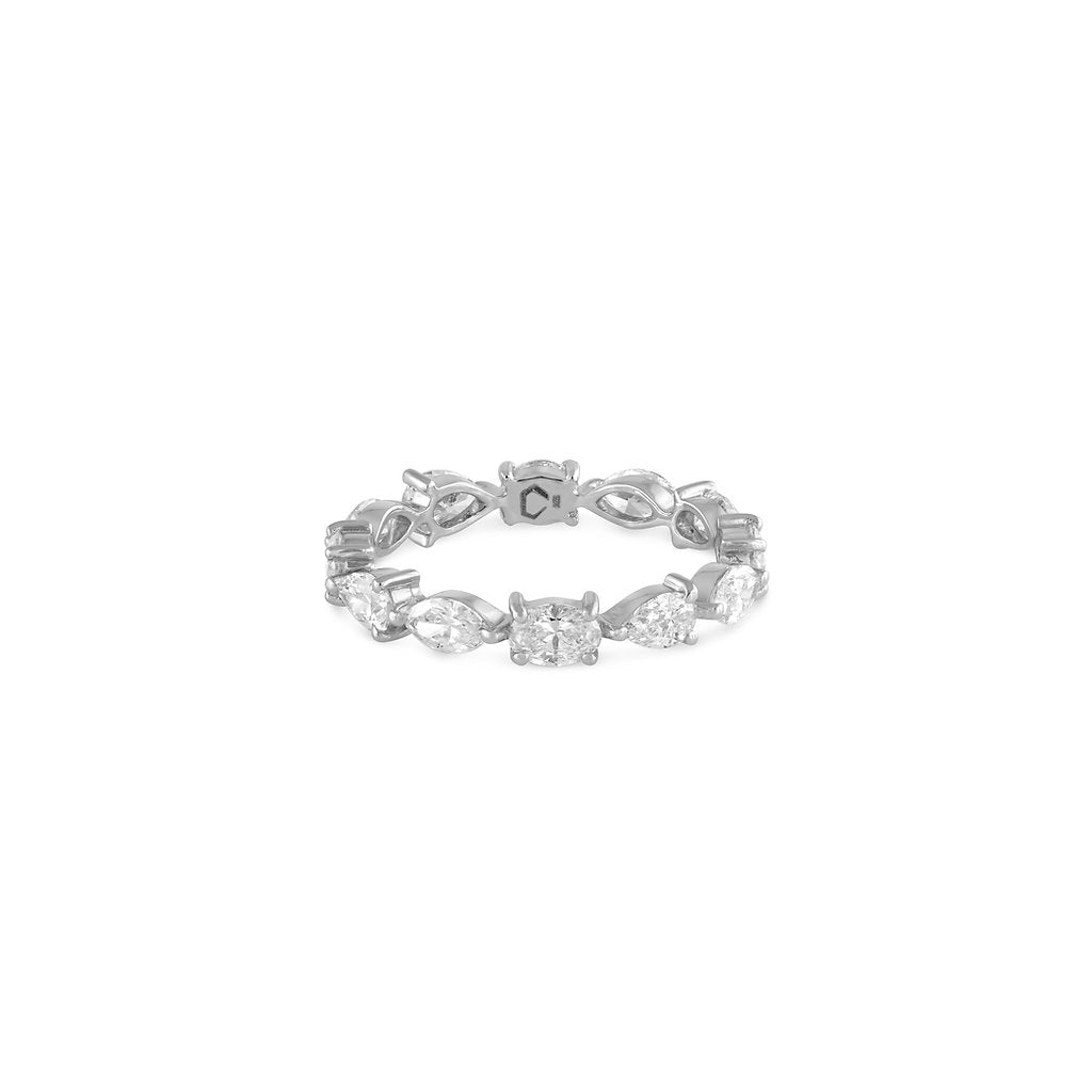 Multi Shaped Diamond Eternity Ring - HIBA JABER
