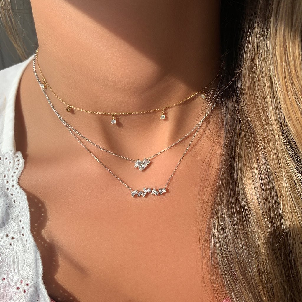 Multi Shaped Diamond Necklace - HIBA JABER
