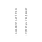 تحميل الصورة في عارض المعرض, Multi Shaped Vertical Diamond Earrings - HIBA JABER
