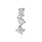 Load image into Gallery viewer, Multi Shaped Vertical Diamond Earrings | Miss - match set - HIBA JABER