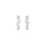 تحميل الصورة في عارض المعرض, Multi Shaped Vertical Diamond Earrings | Miss - match set - HIBA JABER
