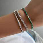Load image into Gallery viewer, Odd One Out Bracelet - Small | Green Emeralds - HIBA JABER