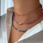 تحميل الصورة في عارض المعرض, Odd One - Out Choker | Pink Sapphires - HIBA JABER