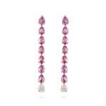 Load image into Gallery viewer, Odd One - Out Earring | 7 Pink Sapphires - HIBA JABER