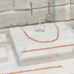 Load image into Gallery viewer, Odd One - Out Necklace 2.0 | Pink Sapphires - HIBA JABER