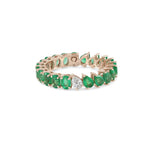 Load image into Gallery viewer, Odd One Out - Two Shapes - Green Emeralds - HIBA JABER