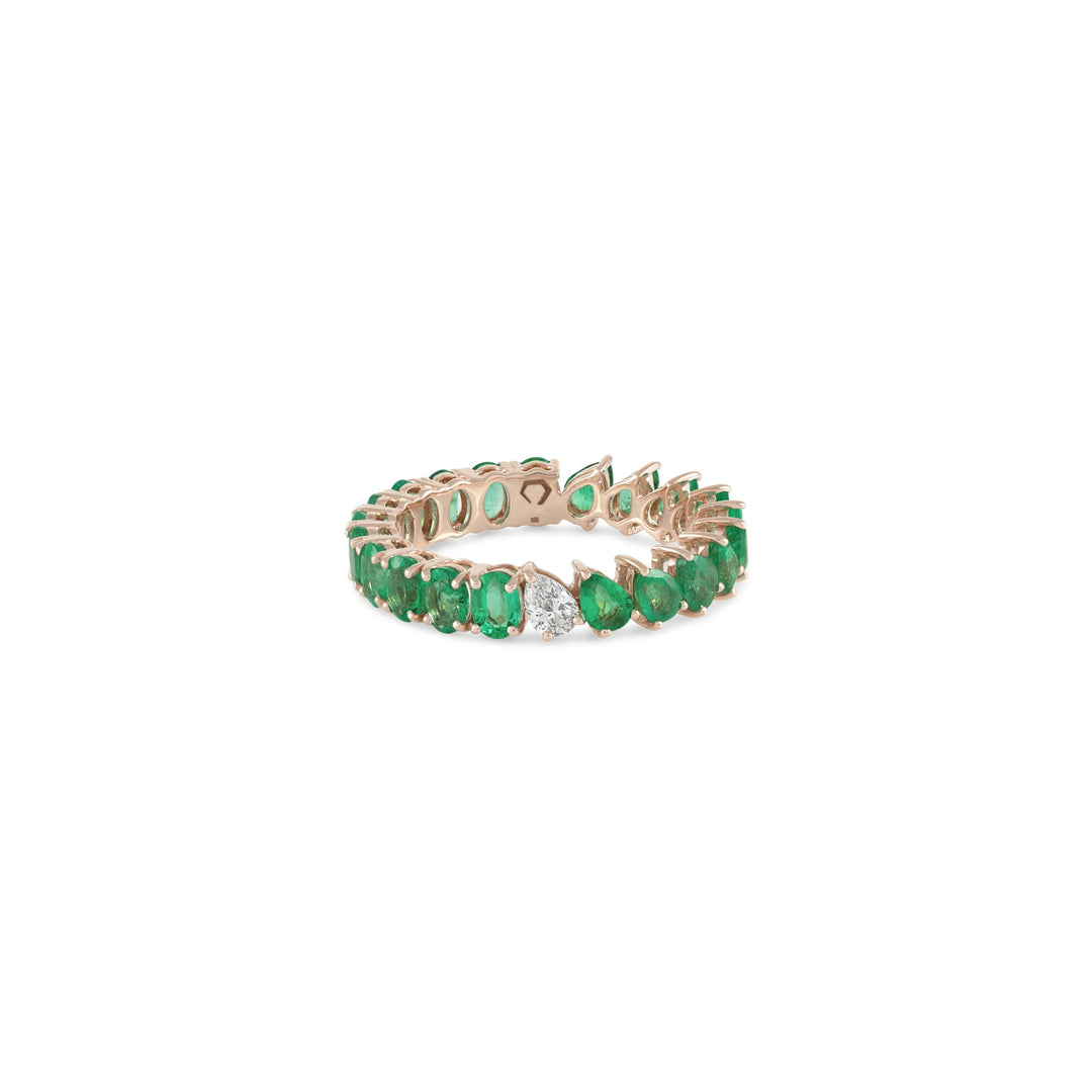 Odd One Out - Two Shapes - Green Emeralds - HIBA JABER