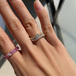 تحميل الصورة في عارض المعرض, Odd One Out - Two Shapes - Pink Sapphires - HIBA JABER