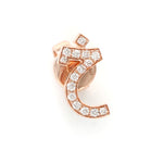 Load image into Gallery viewer, One Letter Stud - Single Piece Rose Gold - HIBA JABER