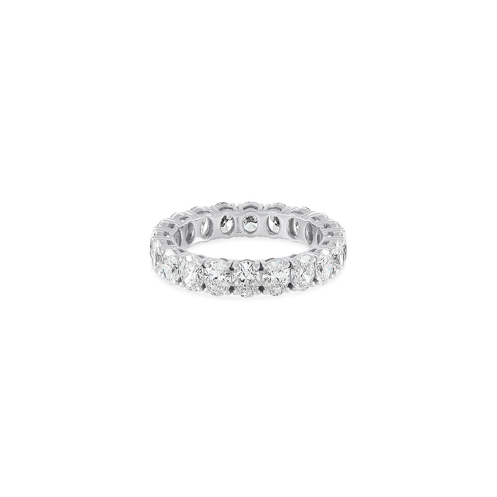 Oval Diamond Eternity Ring - HIBA JABER