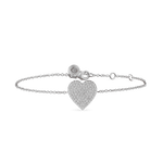 Load image into Gallery viewer, Pave Diamond Heart Shape Bracelet - HIBA JABER