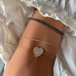 Load image into Gallery viewer, Pave Diamond Heart Shape Bracelet - HIBA JABER