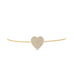 Load image into Gallery viewer, Pave Diamond Heart Shape Bracelet - HIBA JABER