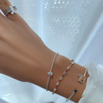 تحميل الصورة في عارض المعرض, Pear Diamond Bangle - HIBA JABER