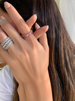 Load image into Gallery viewer, Pear Diamond Eternity Ring - HIBA JABER