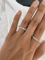 Load image into Gallery viewer, Pear Diamond Eternity Ring - HIBA JABER