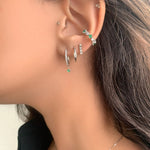 تحميل الصورة في عارض المعرض, Pear Diamond Hoops - HIBA JABER