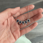 Load image into Gallery viewer, Pear Sapphire Necklace - HIBA JABER