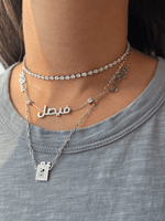 Load image into Gallery viewer, Pear Shape Diamond Chocker - HIBA JABER